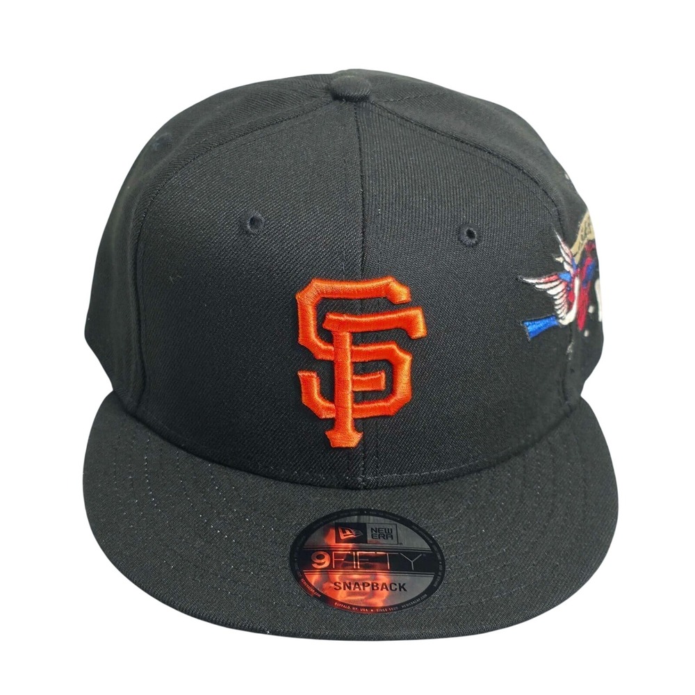 New Era 9FIFTY San Francisco Giants MLB City Art Snapback Hat Cap Black Orange